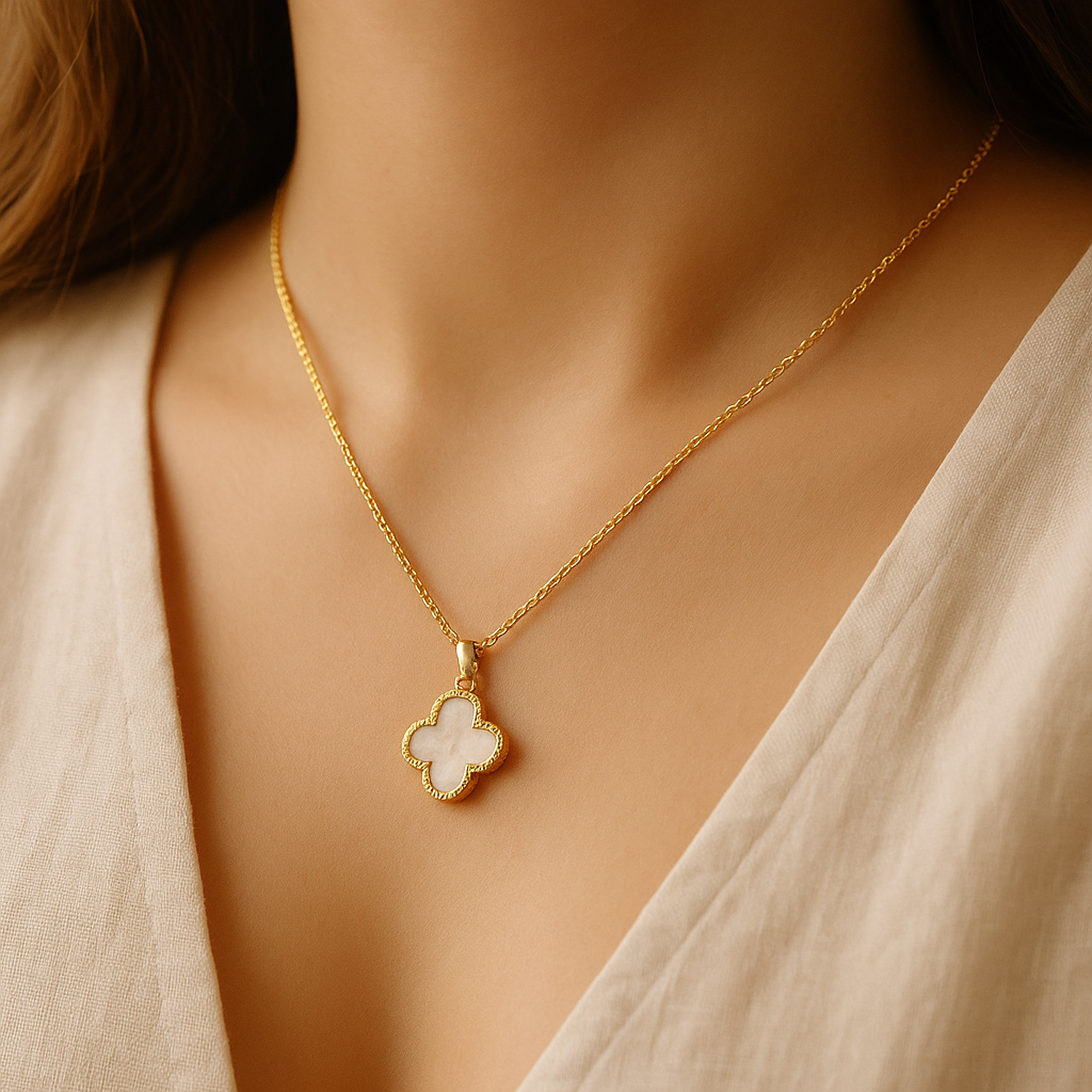 White Clover Necklace