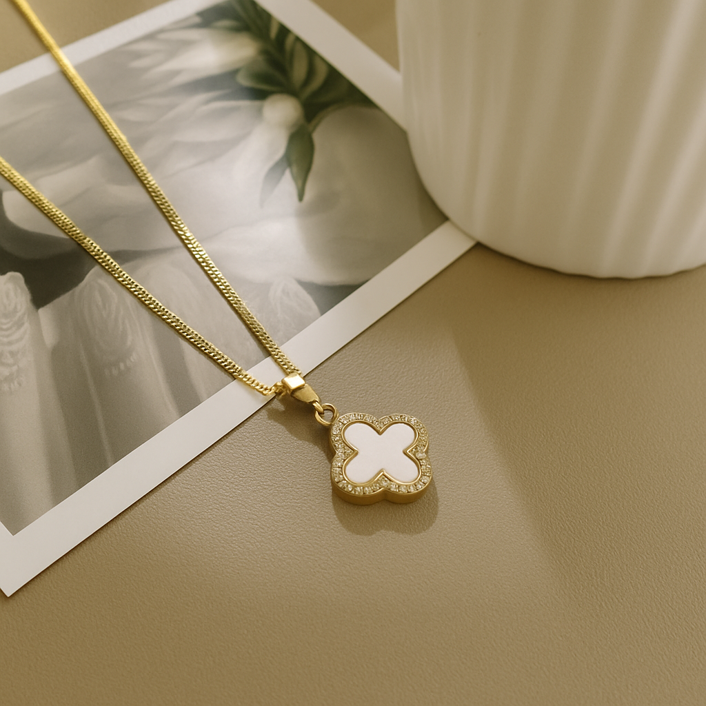 White Clover Necklace