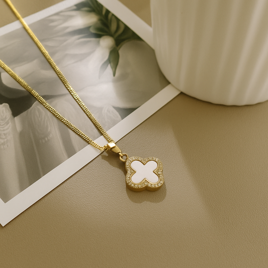 White Clover Necklace